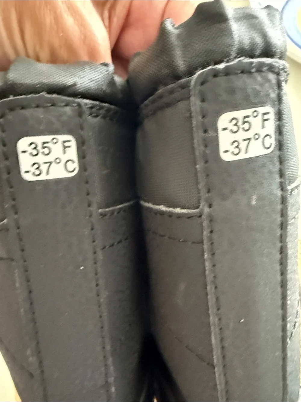 Merrell Kids Black Snow Boots with Gray and Red Accents